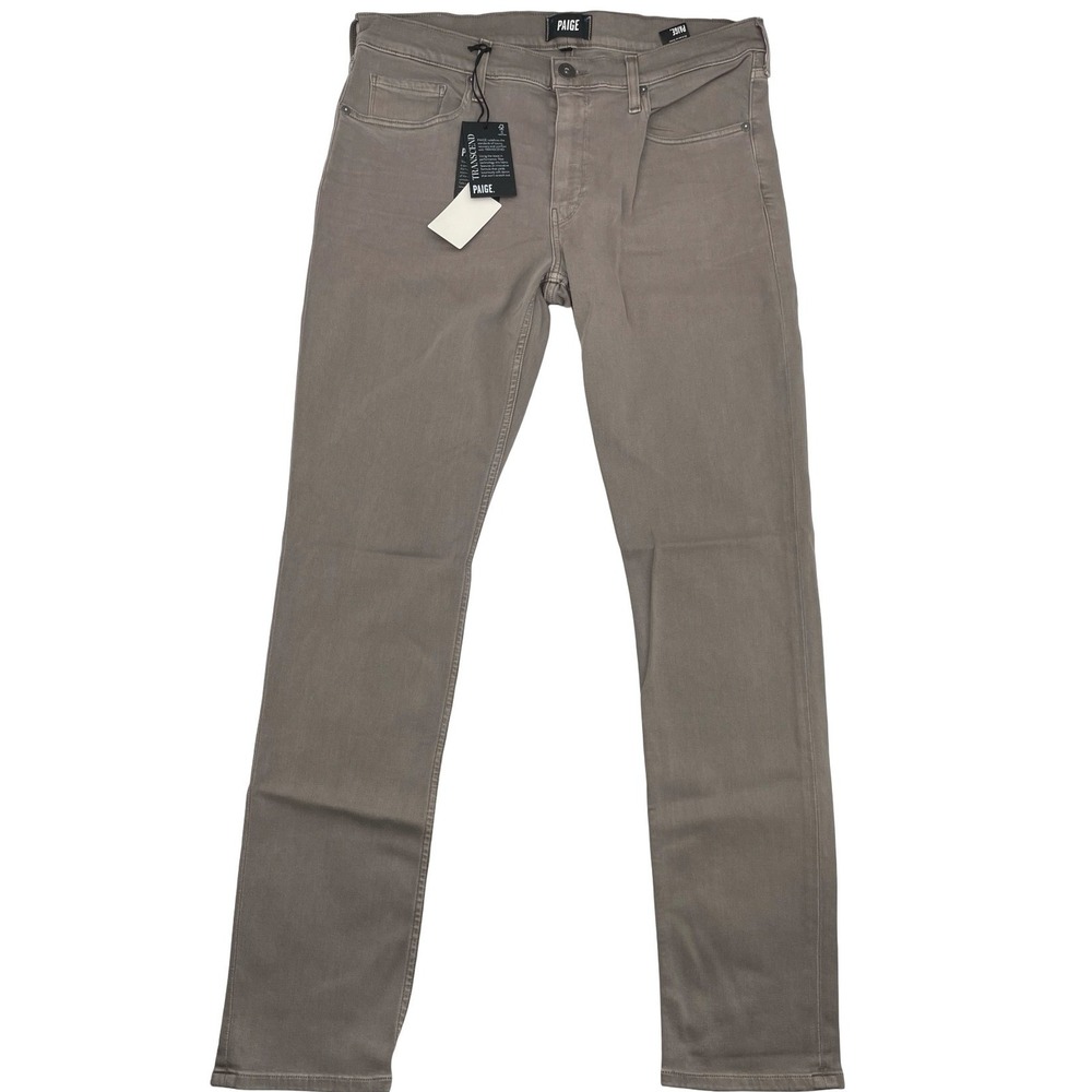 PAIGE Jeans Lennox Slim 36 Taupe New With Tags